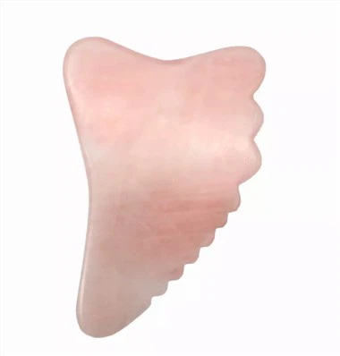100% tabiiy atirgul kvarts Gua Sha Massulager vositasi