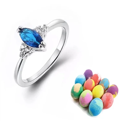 Sterling kumush uzuklari bilan hammom bomba